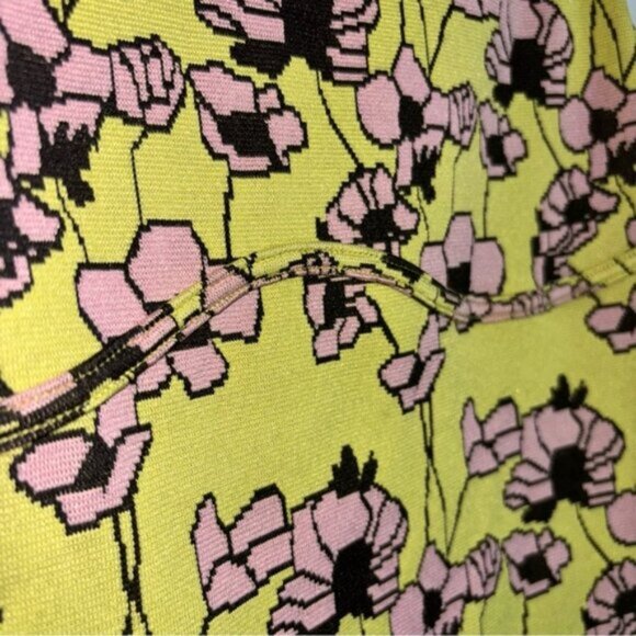 Zara Women’s Large Jacquard Top Tank Fitted High Neck Sleeveless Office Floral - Picture 8 of 9